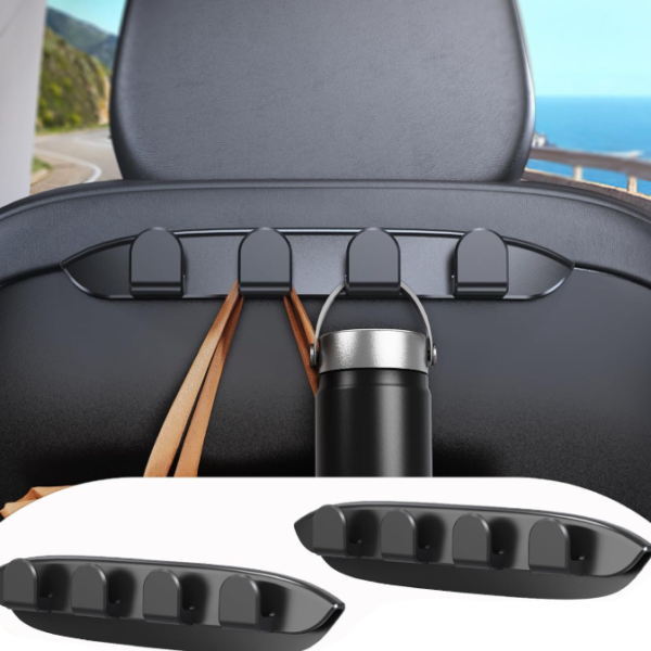 Car Headrest Hook For Handbags, 2-Pack